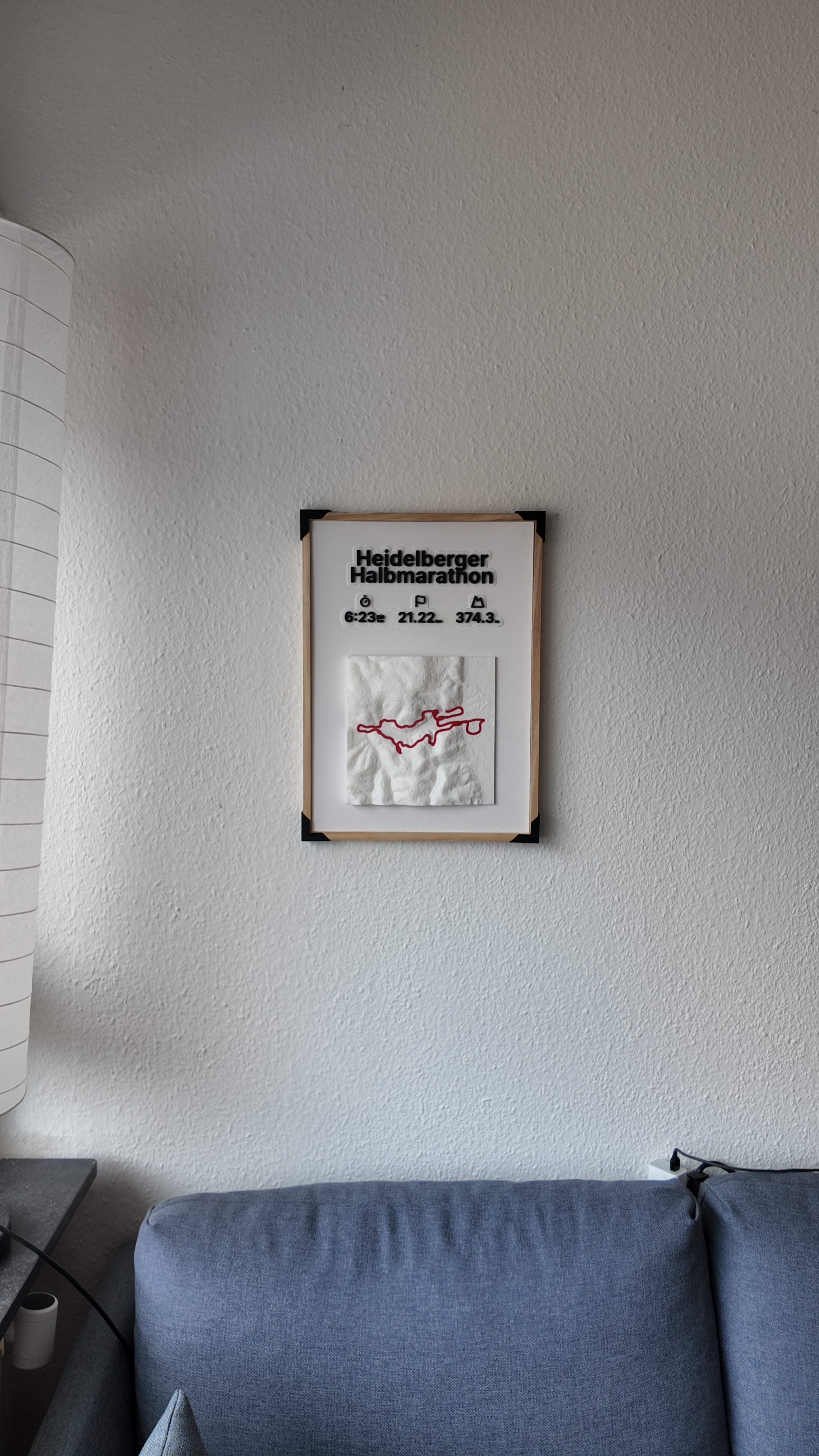 3D Relief in einer warmen Wohnumgebung