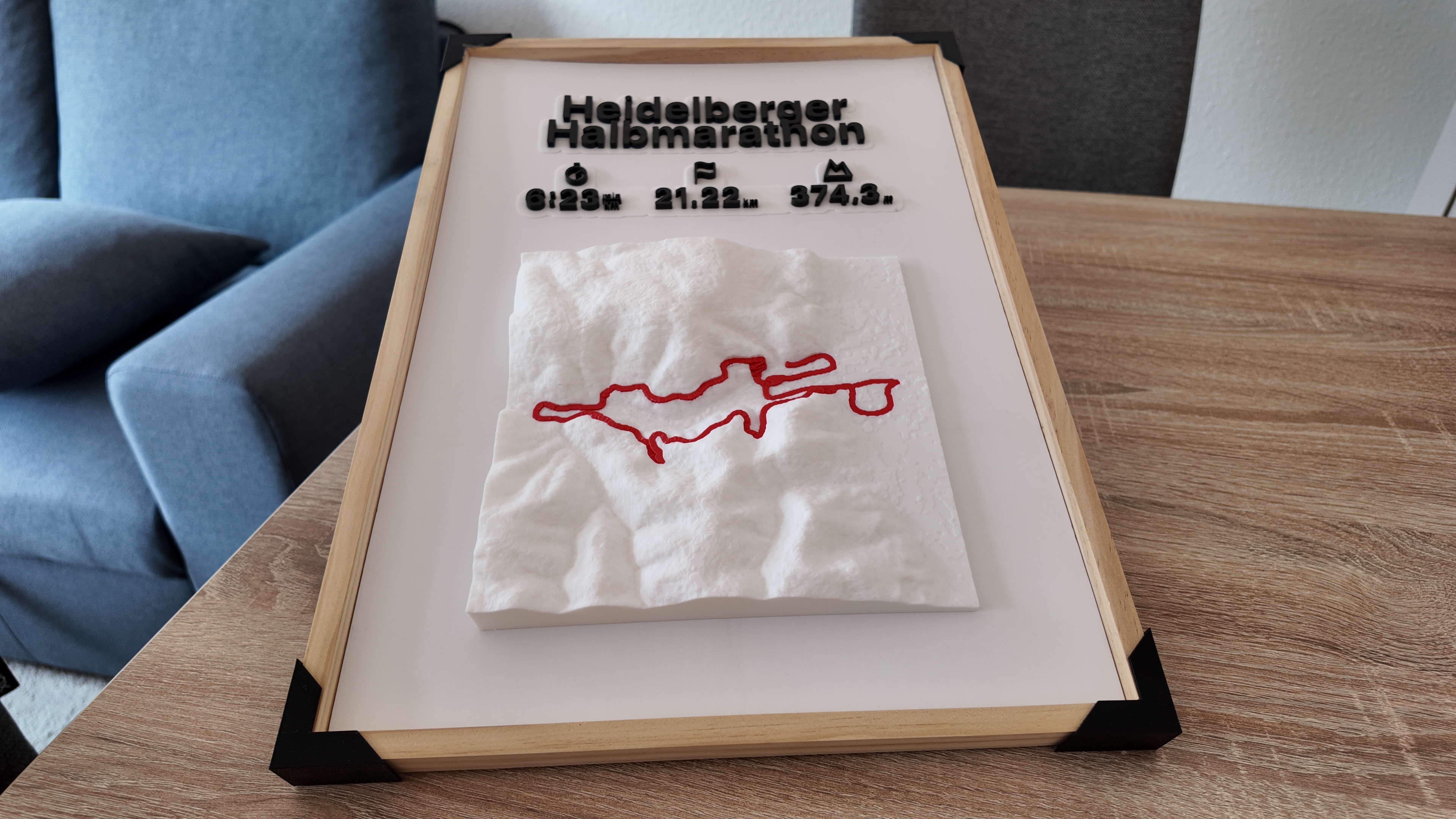3D Relief in einer warmen Wohnumgebung